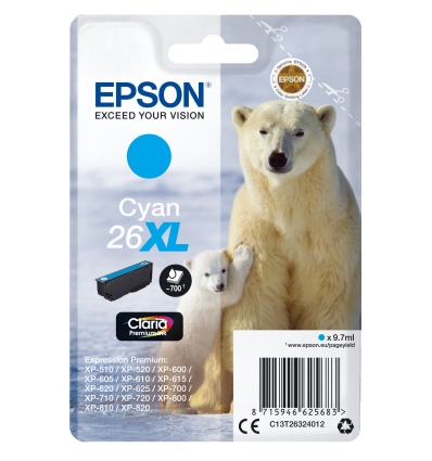 Epson Singlepack Cyan 26XL Claria Premium Ink