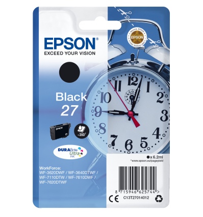 Epson Singlepack Black 27 DURABrite Ultra Ink