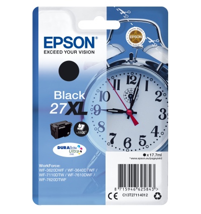 Epson Singlepack Black 27XL DURABrite Ultra Ink