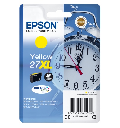 Epson Singlepack Yellow 27XL DURABrite Ultra Ink