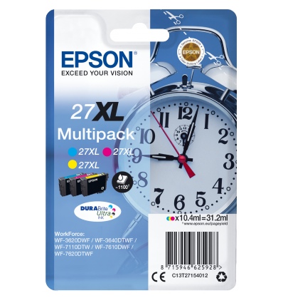 Epson Multipack 3-colour 27XL DURABrite Ultra Ink