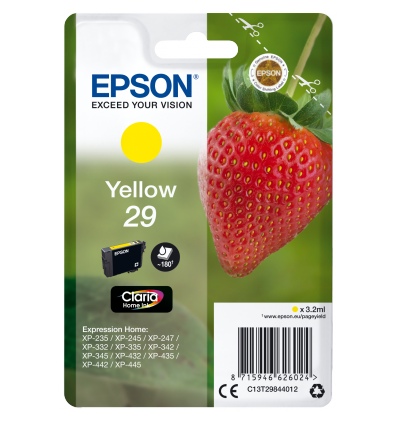 Epson Singlepack Yellow 29 Claria Home Ink