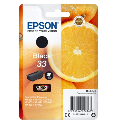 Epson Singlepack Black 33 Claria Premium Ink