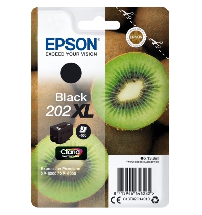 EPSON singlepack,Black 202XL,Premium Ink,XL