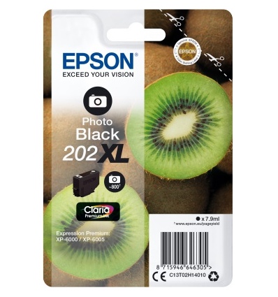 EPSON singlepack, Photo Black 202XL,Premium Ink,XL