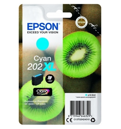 EPSON singlepack,Cyan 202XL,Premium Ink,XL