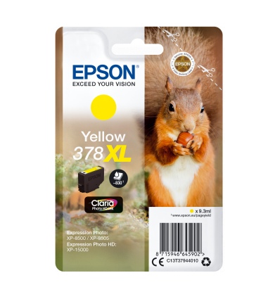 Epson Singlepack Yellow 378 XL Claria Photo HD Ink