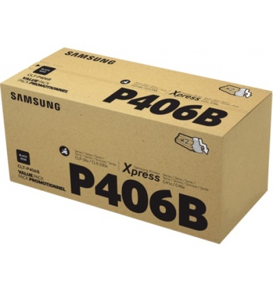 HP/Samsung CLT-P406B/ELS Black Toner Twin Pack