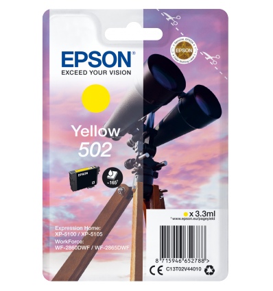 EPSON singlepack,Yellow 502,Ink,standard