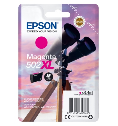 EPSON singlepack,Magenta 502XL,Ink,XL