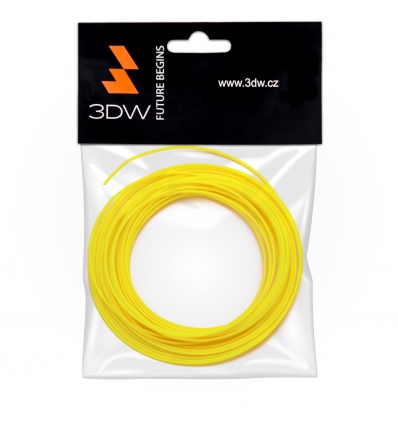 3DW - ABS filament 1,75mm žlutá, 10m, tisk 220-250°C