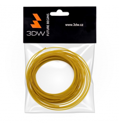 3DW - ABS filament 1,75mm zlatá,10m, tisk 200-230°C