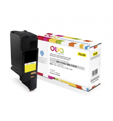 OWA Armor toner kompatibilní s Dell 593-11143, 1400st, žlutá/yellow