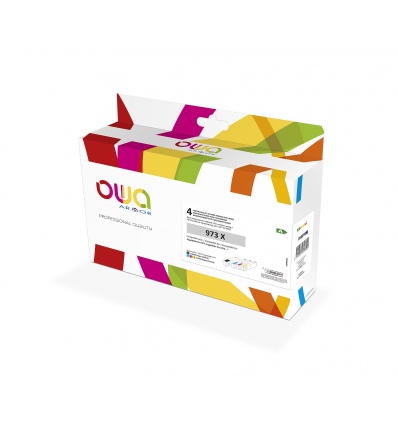 OWA ARMOR ink kompatibilní s HP 973X (L0S07AE F6T81AE F6T82AE F6T83AE), 4-pack (CMYK), 246ml+3x110ml