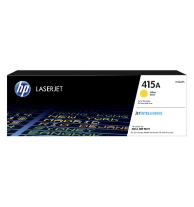 HP 415A Yellow LaserJet Toner Cartridge, W2032A