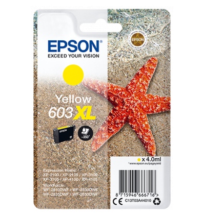 Epson singlepack, Yellow 603XL