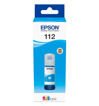 Epson 112 EcoTank Pigment Cyan ink bottle