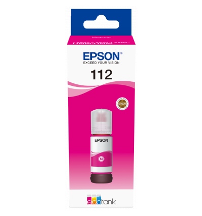 Epson 112 EcoTank Pigment Magenta ink bottle