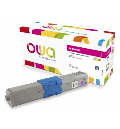 OWA Armor toner kompatibilní s OKI 46490402, 1500st, červená/magenta