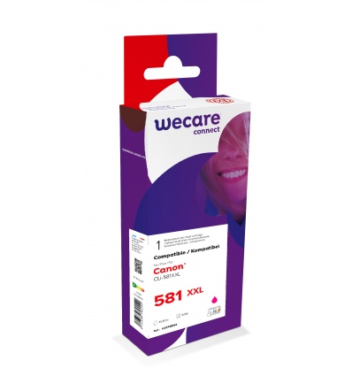 WECARE ARMOR ink kompatibilní s CANON CLi-581XXLM,červená/magenta