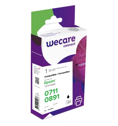 WECARE ARMOR ink kompatibilní s EPSON C13T07114012,černá/black pigm