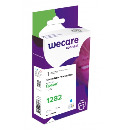 WECARE ARMOR ink kompatibilní s EPSON C13T12824012,modrá/cyan