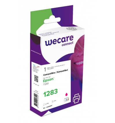 WECARE ARMOR ink kompatibilní s EPSON C13T12834012,červená/magenta