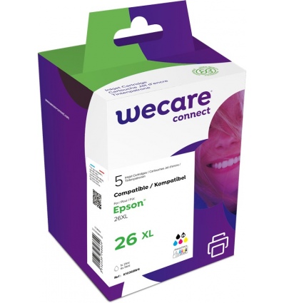 WECARE ARMOR ink sada kompatibilní s EPSON C13T26364010,CMYK+PK