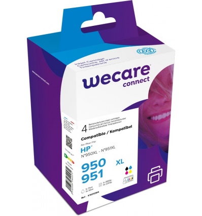 WECARE ARMOR ink sada kompatibilní s HP C2P43AE, CMYK/HC