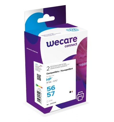 WECARE ARMOR ink sada kompatibilní s HP C6656A/C6657A,černá/3 color