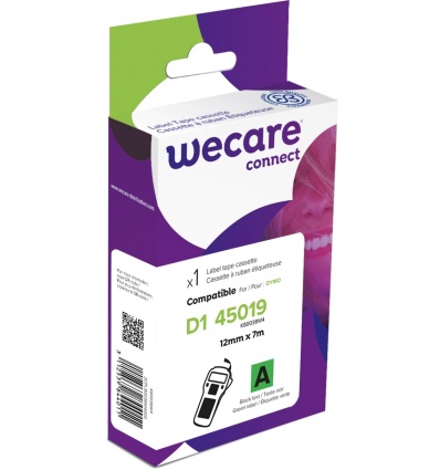 WECARE ARMOR páska kompatibilní s DYMO S0720590,Black/Green,12MM*7M