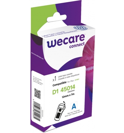 WECARE ARMOR páska kompatibilní s DYMO S0720540,Blue/White,12MM*7M