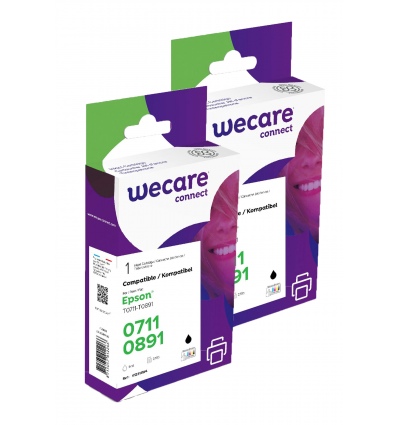 WECARE ARMOR sada ink kompatibilní s EPSON T071140 2x9ml,černá,T071140