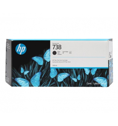 HP 738 černá inkoustová kazeta (300ml), 498N8A