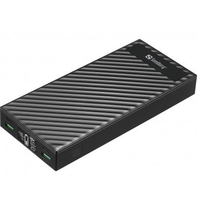 Sandberg Powerbank 2xUSB-C PD100W 30000mAh, černá