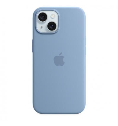 iPhone 15+ Silicone Case with MS - Winter Blue