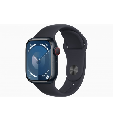 Apple Watch S9 Cell/45mm/Midnight/Sport Band/Midnight/-S/M