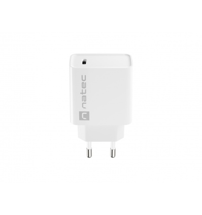 Universální nabíječka Natec RIBERA 20W 1X USB-C, bílá