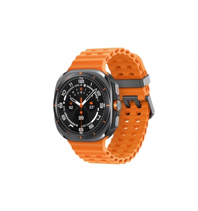 Samsung Galaxy Watch Ultra/47mm/Titanium Gray/Sport Band/Orange