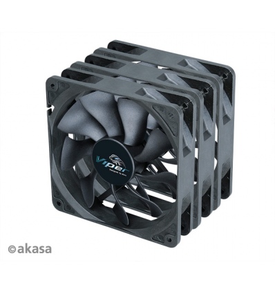 ventilátor Akasa - 12 cm VIPER S-flow 3ks B