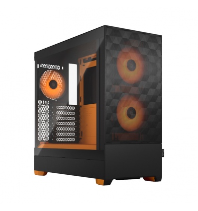 Fractal Design Pop Air RGB Orange Core TG Clear Tint/Midi Tower/Transpar.