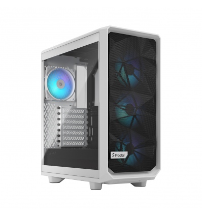 Fractal Design Meshify 2 Compact RGB White TG Clear Tint/Midi Tower/Transpar./Bílá