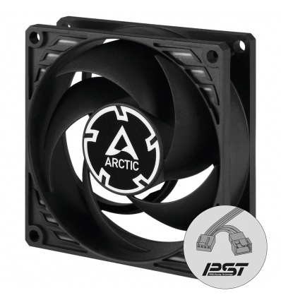 ARCTIC P8 PWM PST Case Fan - 80mm case fan with PWM control and PST cable