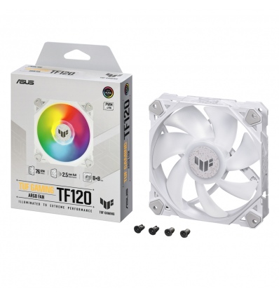 Asus TUF Gaming TF120 -ventilátor 120mm ARGB white