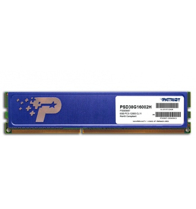 Patriot/DDR3/8GB/1600MHz/CL11/1x8GB/Black