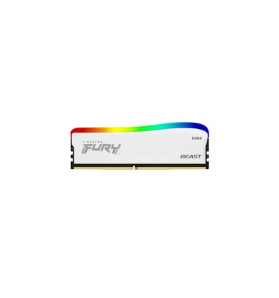 Kingston FURY Beast White/DDR4/8GB/3200MHz/CL16/1x8GB/RGB/White