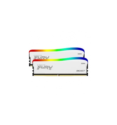 Kingston FURY Beast White/DDR4/16GB/3200MHz/CL16/2x8GB/RGB/White