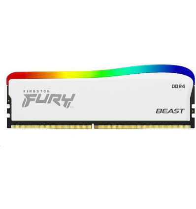 Kingston FURY Beast White/DDR4/16GB/3600MHz/CL17/1x16GB/RGB/White