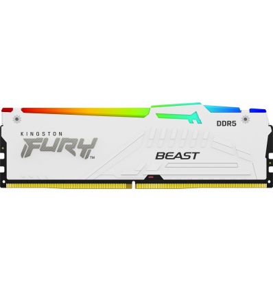 Kingston FURY Beast/DDR5/64GB/5200MHz/CL40/4x16GB/RGB/White