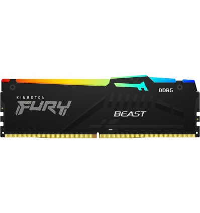 Kingston FURY Beast/DDR5/64GB/5600MHz/CL40/4x16GB/RGB/Black